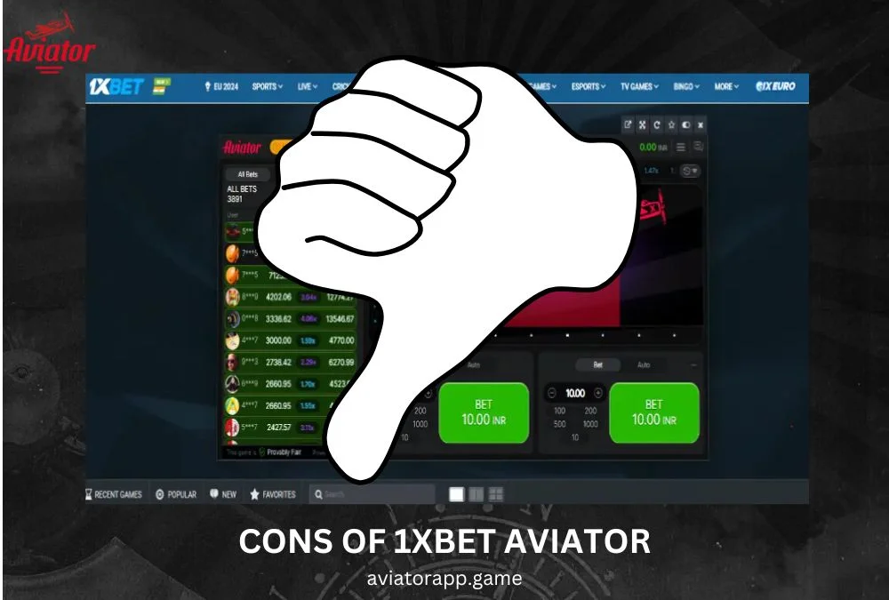 1xbet aviator cons