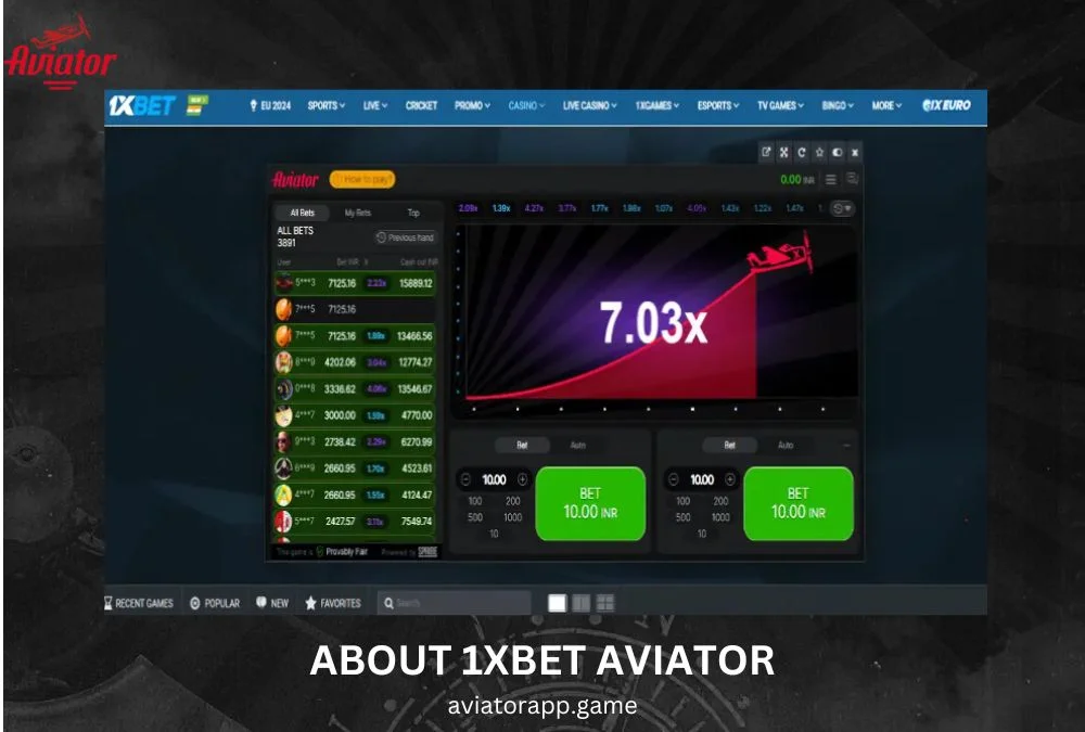 about 1xbet aviator