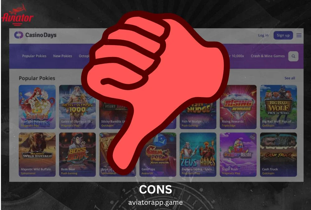 casino days cons