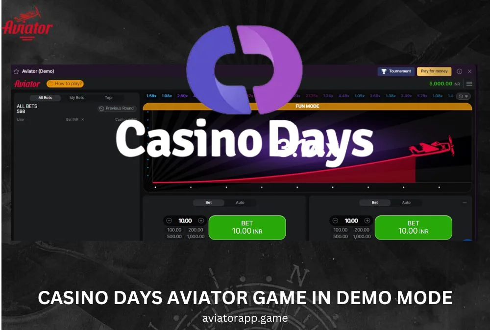 play casino days aviator game in demo mode