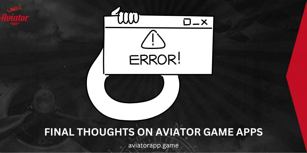 Our final thought over aviator gambling apps