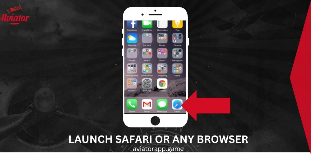 launch safari or any browser