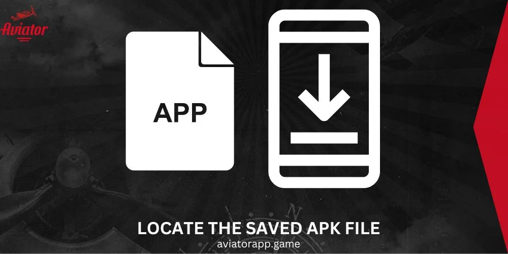 locate the- aved apk file